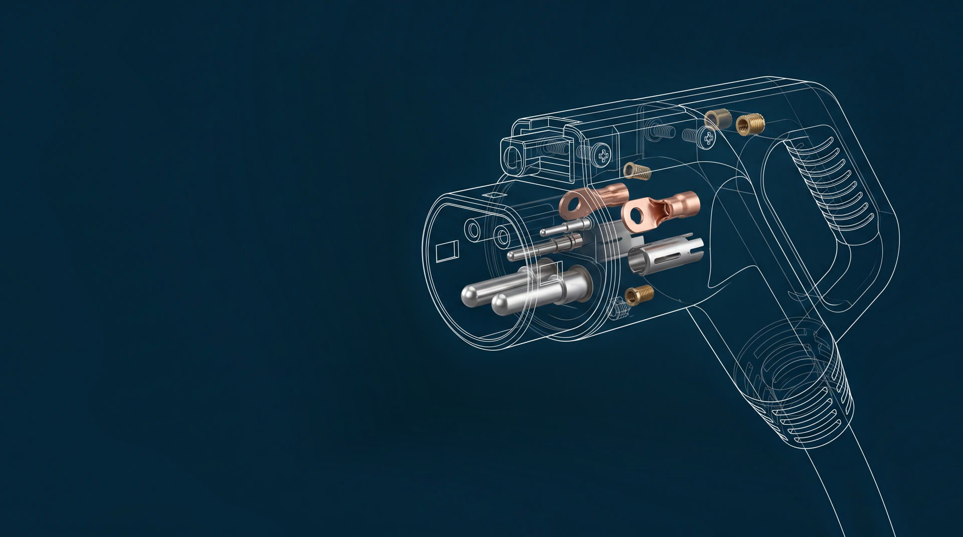 E-mobility: line drawing with a photorealistic cold formed part