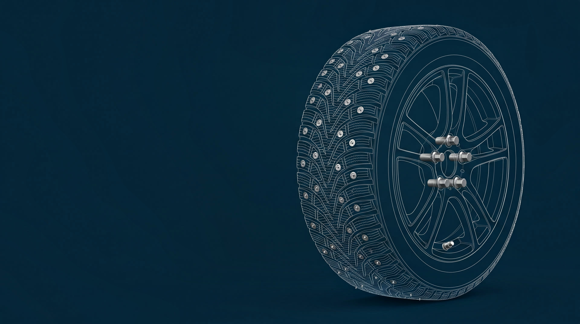 Automotive: line drawing with a photorealistic cold formed part