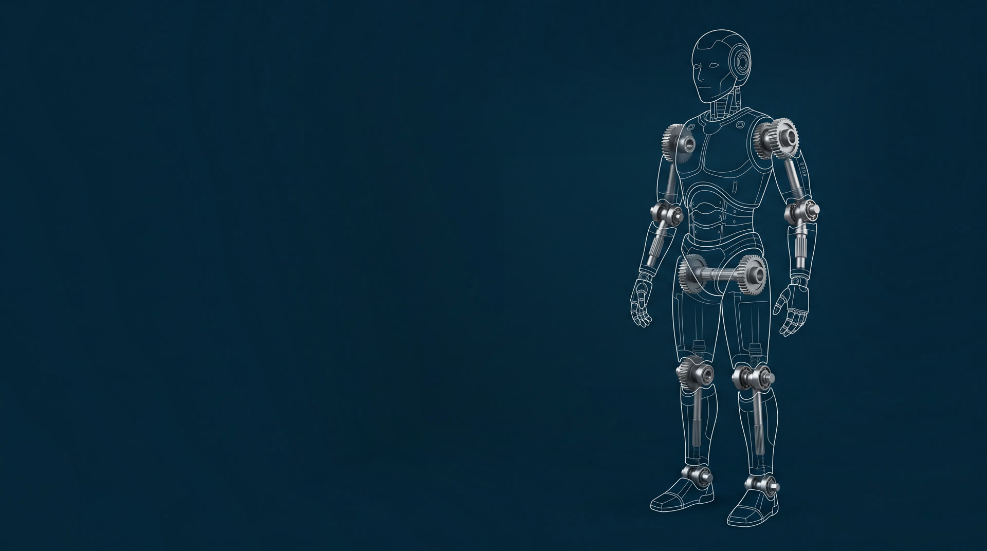 Robotics: line drawing with a photorealistic cold formed part